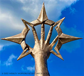 "Be the Beacon"- Harriet's Star with Marble Base (Polished Bronze)